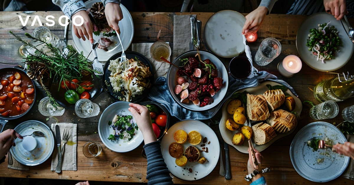 Immagine di diversi piatti della tradizione culinaria islandese.